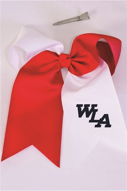 Solid Red and White WLA Bow