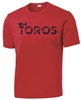 Red Dri Fit Tee with WLA TOROS in Navy