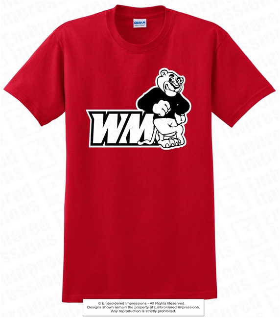 WM Cougars Primary Logo Cotton Tee