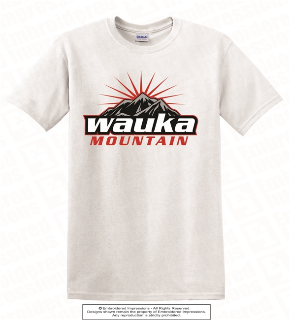 Wauka Mountain Sun Logo Cotton Tee