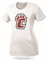 Glittered Cougars Paw Dry Zone Tee