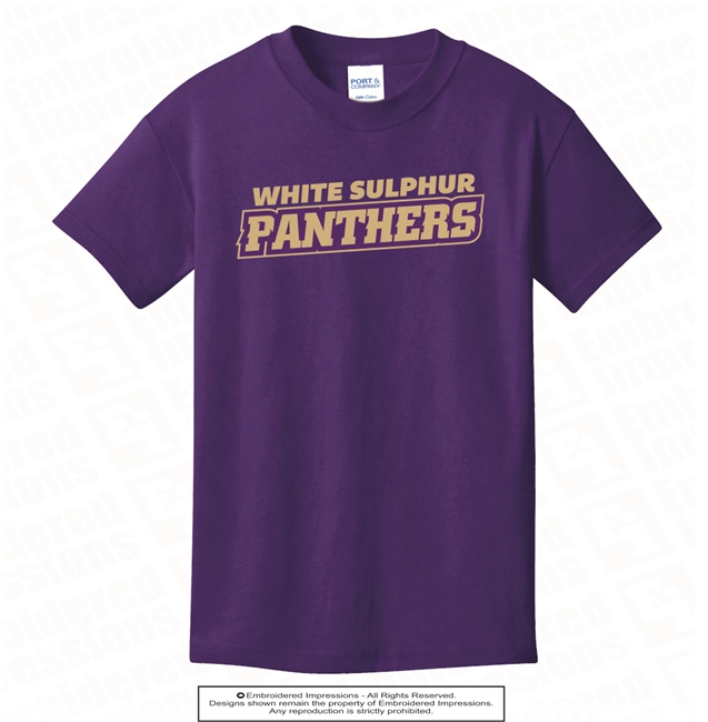 White Sulphur Panthers Cotton Tee