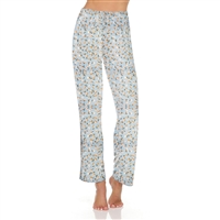 Home Care Line Womens Print Floral SO SOFT Knit Pajama Pant with Easy fit Elastic waist.