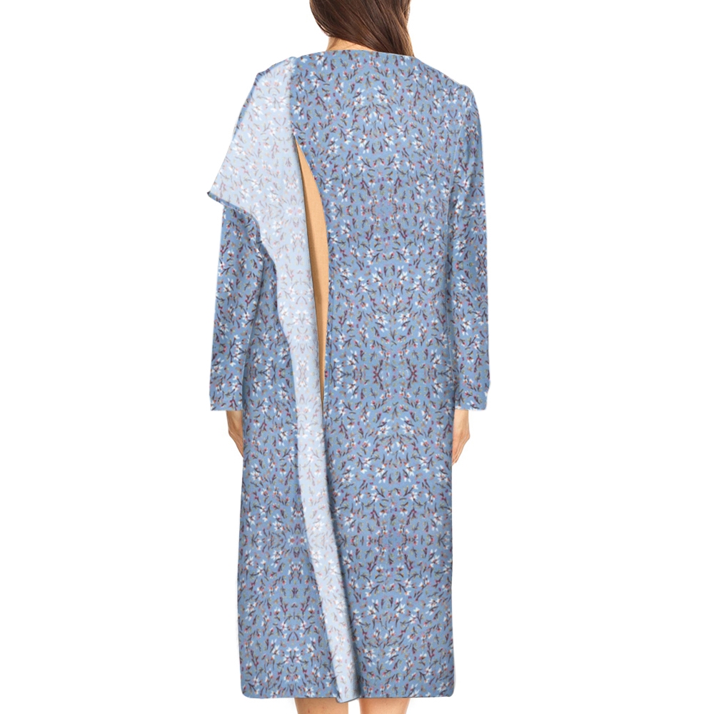 Women's Knit Nightgown with Back Overlap | June Adaptive