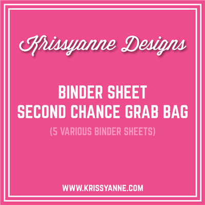 Second Chance Grab Bag - Binder Sheets