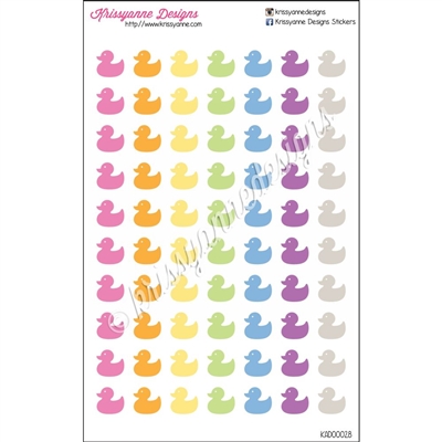 Duck Cutout Stickers - Set of 70