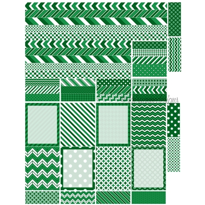 Decoration Stickers - Green Set (EC Dec)