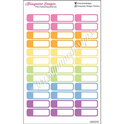 Color Coordinating Event Stickers - Set of 36