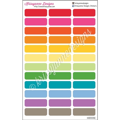 Rainbow Event Stickers - Set of 36