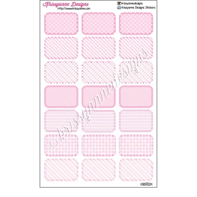 Round Corner Half Box - Light Pink (EC Feb) - Set of 21