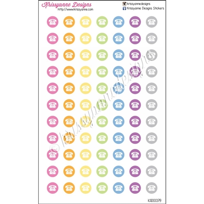 Small Round Icons - Phones - Set of 77