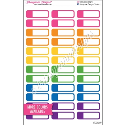 Color Coordinating Event Stickers - Set of 36