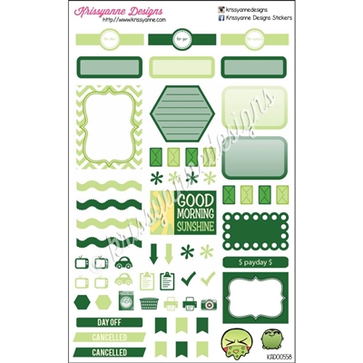 KAD Weekly Planner Set - Green