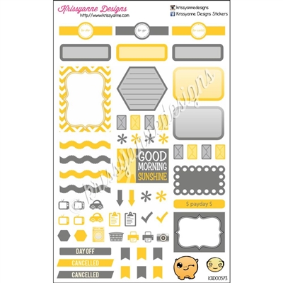 KAD Weekly Planner Set - Gold and Gray