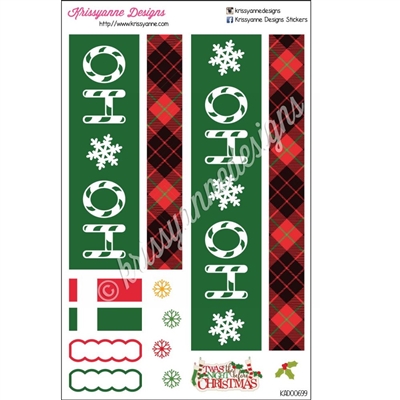 KAD Weekly Decoration Set - EC - Christmas Plaid