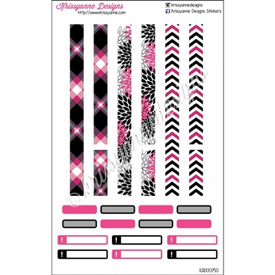 KAD Decoration Set - Hot Pink and Black Decoration Strips