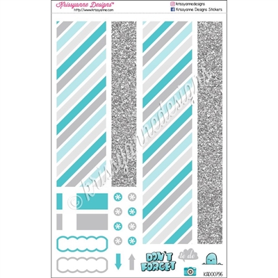 KAD Weekly Decoration Set - Turquoise and Light Gray