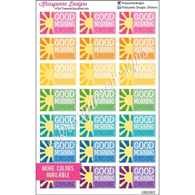 Good Morning Sunshine Half Boxes - Bold Rainbow - Set of 21