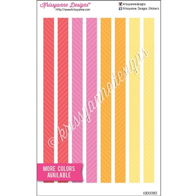 KAD Decoration Set - Personal Size Decoration Strips - Two Tone Stripes - Set of 8