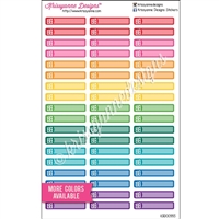Small Color Block Icon Stickers - Dollar Bills - Set of 54