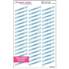 Transparent Diagonal Rained Out Stickers - Set of 48