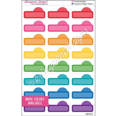 Bubble Event Stickers - Rainbow - Set of 24