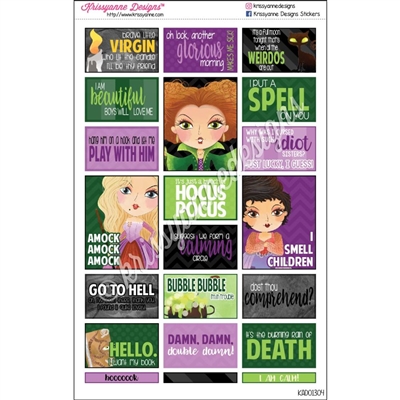 Halloween Quote Stickers