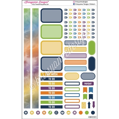 KAD Personal Weekly Planner Set - Warm Gemtones