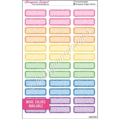 Glitter Event Stickers - Set of 36