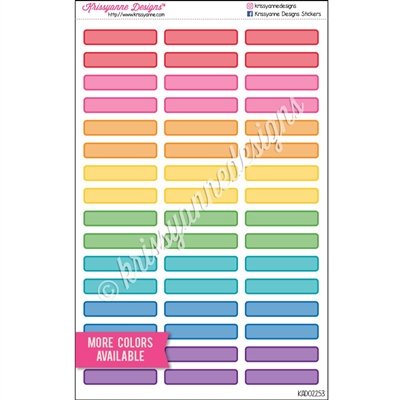Small Event Stickers with Overlay - Set of 48