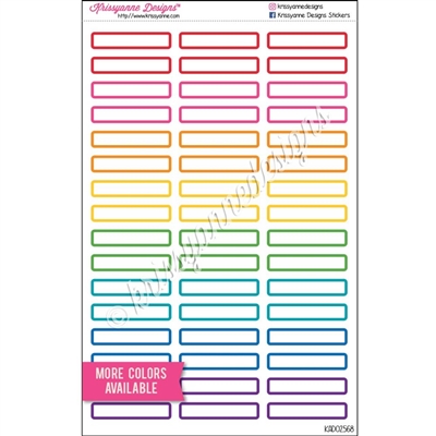 Small Event Stickers Outline - Set of 48