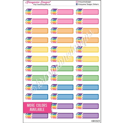 Book Event Stickers with Overlay - Set of 36