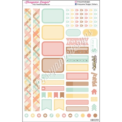 KAD Personal Weekly Planner Set - Muted Summer