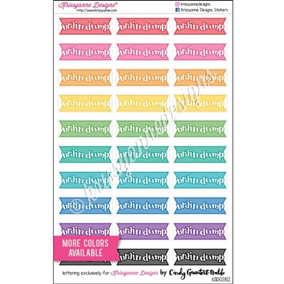 Brain Dump Flags with Square Edge - Set of 30