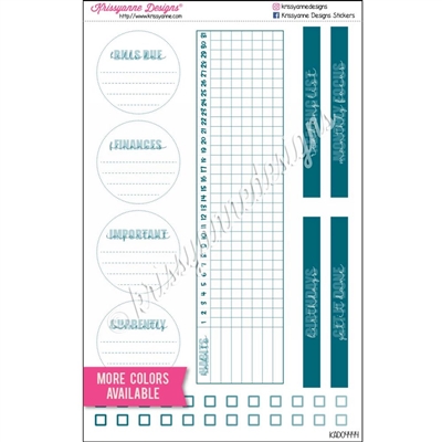 Standard Monthly Note Page Essentials