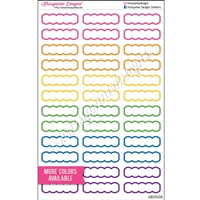 Scallop Event Outline Stickers - Set of 36