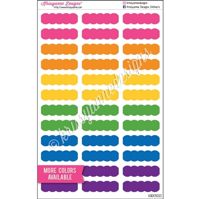 Scallop Event Stickers - Set of 36