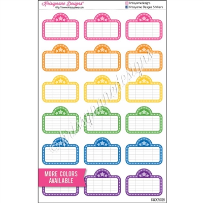 Movie Board Cutout Stickers - Set of 18