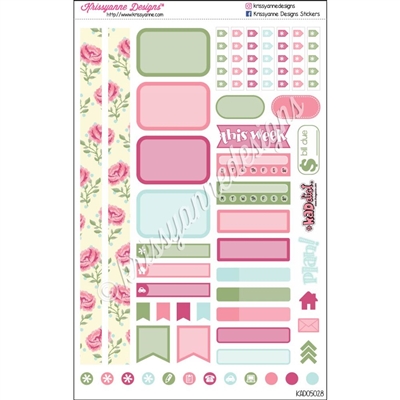 KAD Personal Weekly Planner Set - Chic Spring Floral