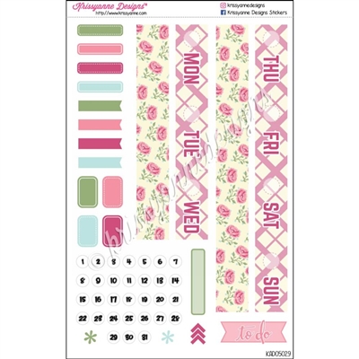 Date Cover Decoration Set - Chic Spring Floral