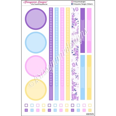 Monthly Note Page Essentials - Pastel Spring Floral
