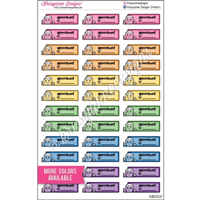Dentist Appointment Event Stickers - Set of 36