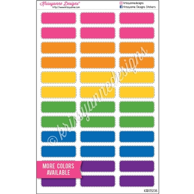 Stitched Event Stickers - Set of 36