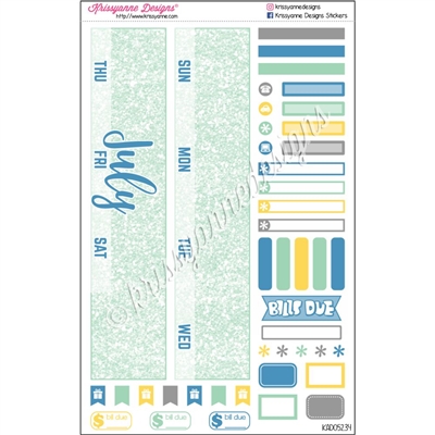 KAD Monthly Skeleton - ECLP Monthly - July Glitter