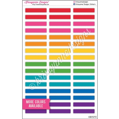 Stitched Small Event Stickers - Set of 48