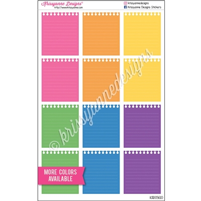 Large Lined Paper Boxes - Set of 12