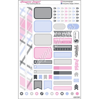 KAD Personal Weekly Planner Set - October Plaid