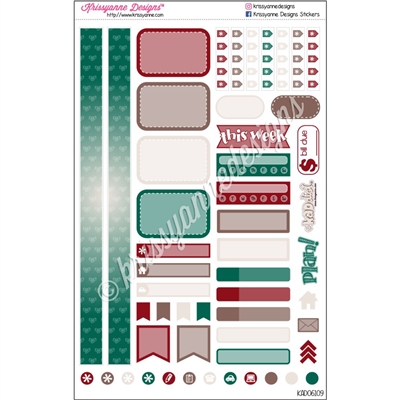 KAD Personal Weekly Planner Set - Christmas Magic