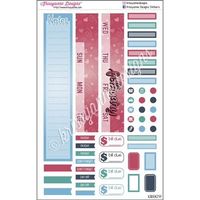 KAD Monthly Skeleton - A5 Bullet Journal Monthly - February