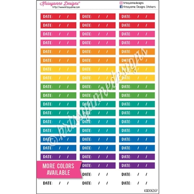 Small Date Markers - Set of 60